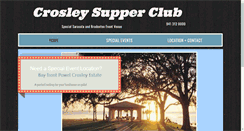 Desktop Screenshot of crosleysupperclub.com